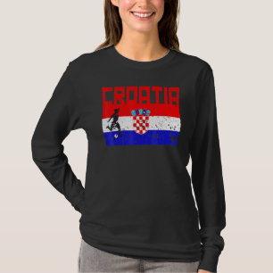 Croatia Football Soccer Fan Jersey Flag Zagreb Cro T-Shirt
