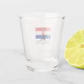 Croatia Football Soccer National Team Schnapsglas (Rückseite)