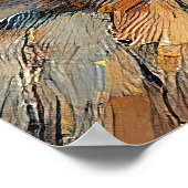 Croatia Hrvatska Kroatien Hrv Zagreb Split Flag Poster (Ecke)