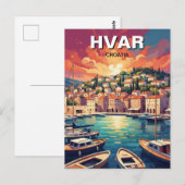 Croatia Hvar Postkarte (Vorne/Hinten)