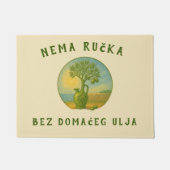 Croatia Olive Oil Vintage Label Art Fußmatte (Vorderseite)