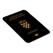 Croatia passport magnet (Rechte Seite)