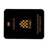 Croatia passport magnet (Horizontal)