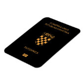 Croatia passport magnet (Linke Seite)