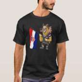 Croatia Rasta Dog T-Shirt (Vorderseite)