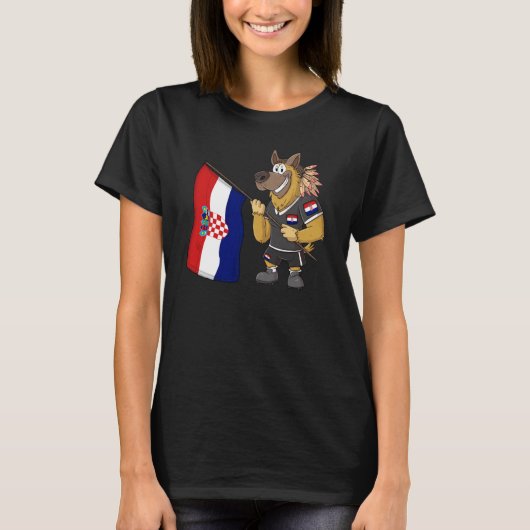 Croatia Rasta Dog T-Shirt (Vorderseite)