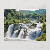 Croatia, scenic waterfall postkarte (Vorderseite)