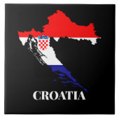 Croatia silhouette fliese (Vorderseite)