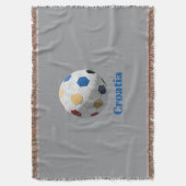 Croatia Soccer Decke (Vorderseite Vertikal)