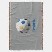 Croatia Soccer Decke (Vorderseite Vertikal)