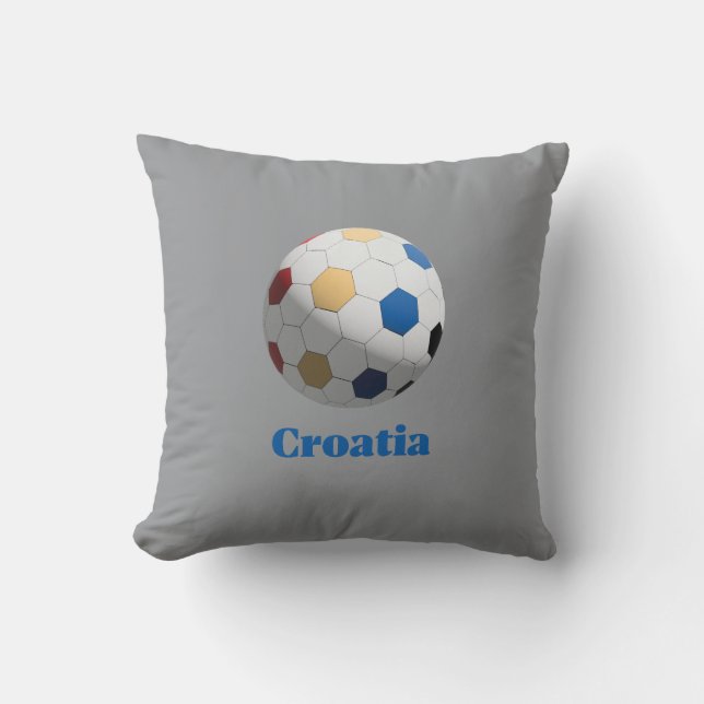 Croatia Soccer Kissen (Vorderseite)