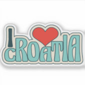 Croatia Sticker – Patriotic Design (Vorderseite)