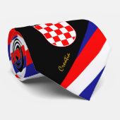 Croatia Stripes Krawatte Business Kroatische Flagg (Gerollt)
