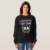 Croatia Table Tennis Croatian Ping Pong Supporte Sweatshirt (Vorne ganz)