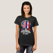 Croatian American We know Places where Croatia Fla T-Shirt (Vorne ganz)
