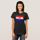 Croatian Croatia Flag Pride Croatian Flag T-Shirt (Vorne ganz)