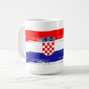 Croatian Flag Gift Football Fan Sports Kaffeetasse