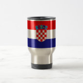 Croatian Flag Reisebecher (Mittel)