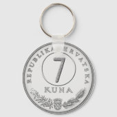 Croatian Kuna Coin Keychain–Customizable Backside Schlüsselanhänger (Vorderseite)