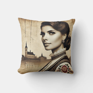 Croatian Roots with Colorful Motif women Kissen