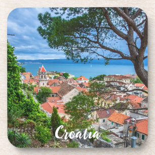 Croatian town Omis Getränkeuntersetzer