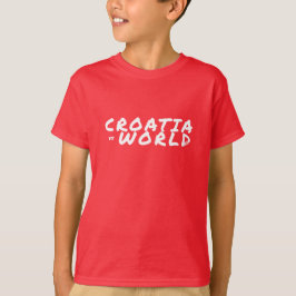 CROATIAvsWORLD Basic Red T-Shirt