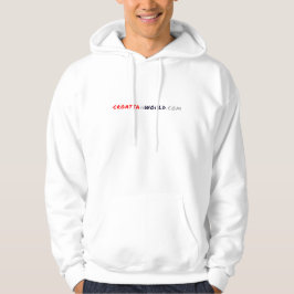 CROATIAvsWORLD.COM + QR White Hoodie