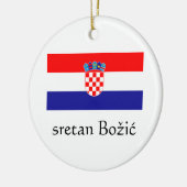 Croation Merry Christmas Ornament (Links)