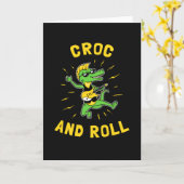 Croc and Roll Karte (Gelbe Blume)