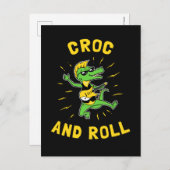 Croc and Roll Postkarte (Vorne/Hinten)