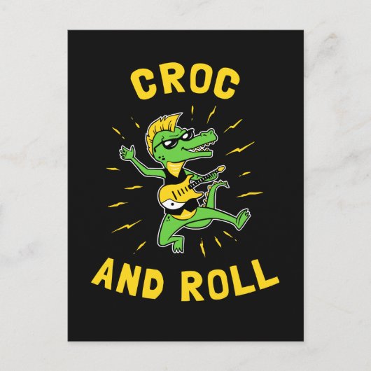 Croc and Roll Postkarte (Vorderseite)