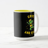 Croc and Roll Zweifarbige Tasse (VorderseiteRechts)