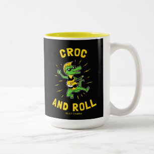 Croc and Roll Zweifarbige Tasse