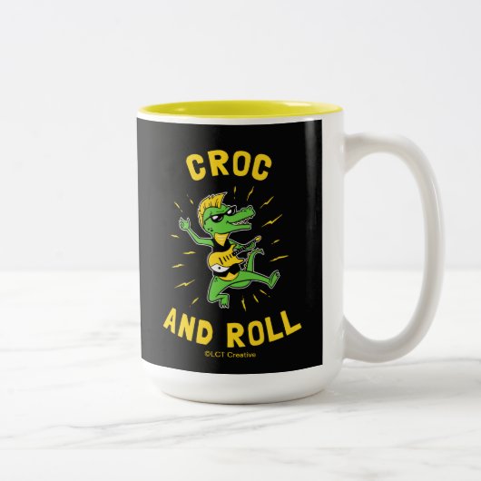 Croc and Roll Zweifarbige Tasse (Rechts)