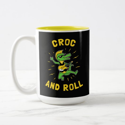 Croc and Roll Zweifarbige Tasse (Links)