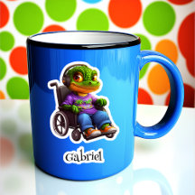 Croc auf Rädern Personalisierte Vinyl-Aufkleber