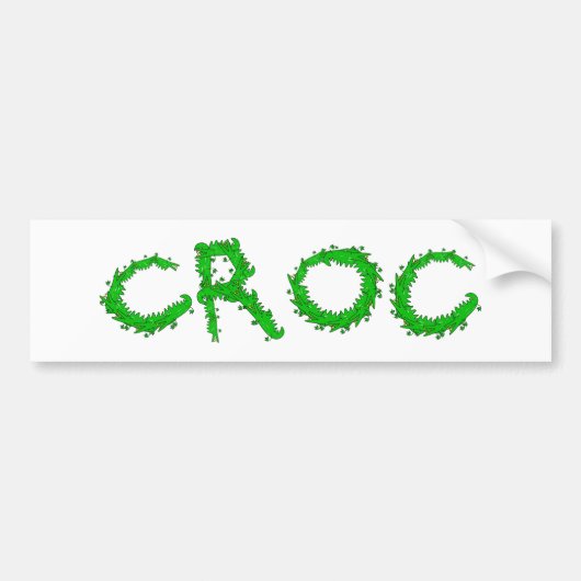 Croc Autoaufkleber (Vorne)