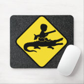 Croc Baby-Gefahr Mousepad (Mit Mouse)