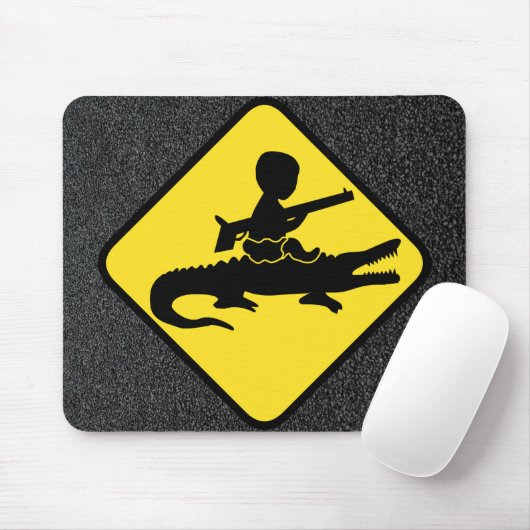Croc Baby-Gefahr Mousepad (Mit Mouse)