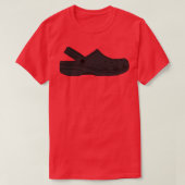 Croc Clog Black Shoe T-Shirt (Design vorne)