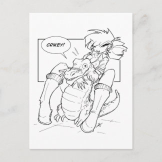 Croc Hugger Postkarte