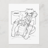 Croc Hugger Postkarte (Vorderseite)