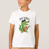 Croc N Roll Funny Crocodile Pub T-Shirt (Vorderseite)