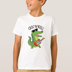 Croc N Roll Funny Crocodile Puns T-Shirt