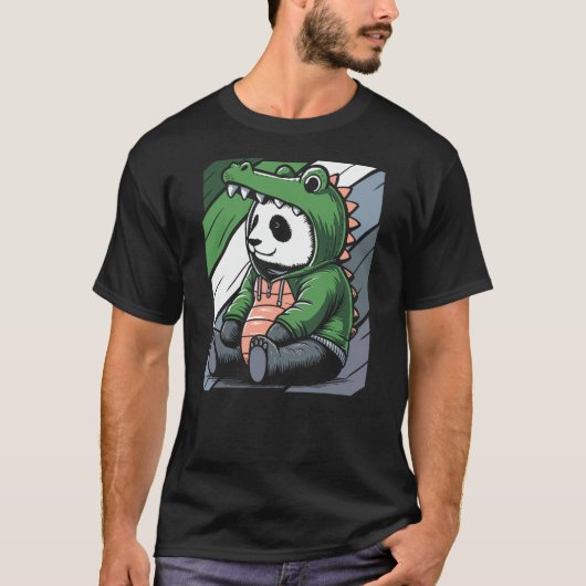 Croc Panda Crocodile Pandabear Alligator Panda T-Shirt (Vorderseite)