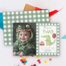 Croc Party | Niedliches Crocodile Two Croc Geburts