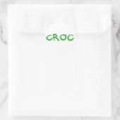 Croc Runder Aufkleber (Tasche)