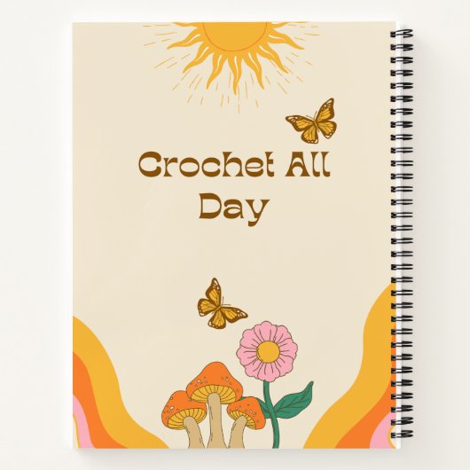 Crochet All Day Notebook Notizblock (Rückseite)