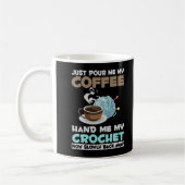 Crochet and Coffee Hobby Crafting Yarn Lover Kaffeetasse (Links)