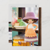 Crochet and cupcakes postkarte (Vorne/Hinten)